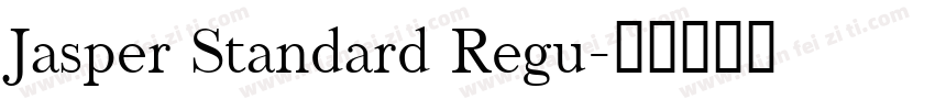 Jasper Standard Regu字体转换